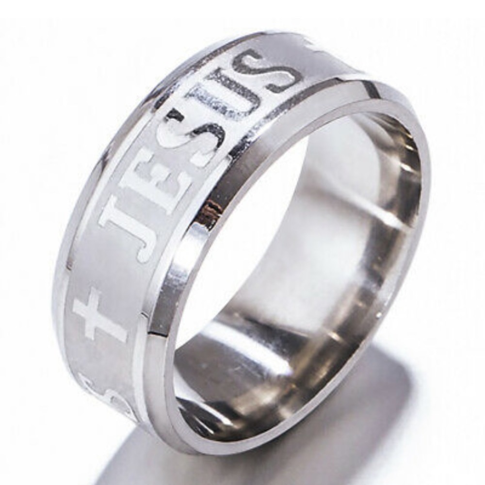 Silver Jesus Ring